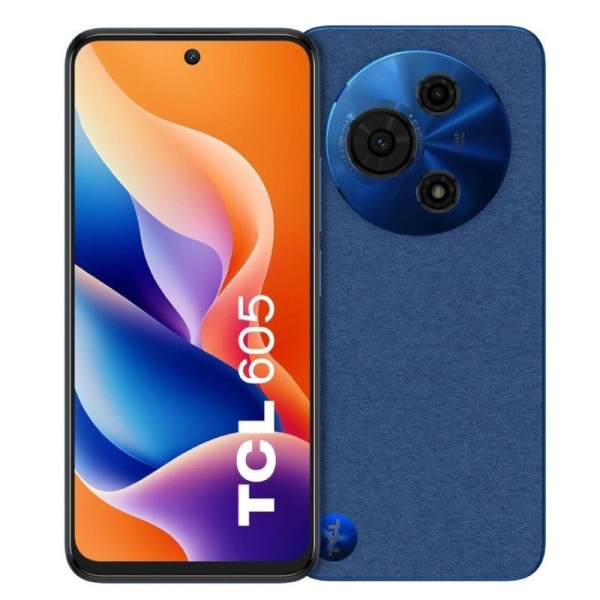 Smartphone TCL 605 - Octa-Core · 6.67" HD+ · 4GB · 128GB · Android 15 · Azul Medianoche