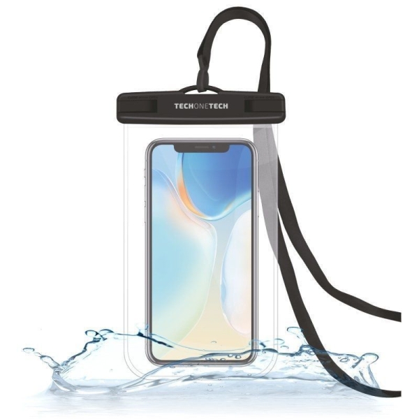 Funda para Smartphone TECH ONE TECH TEC2850 - Flotante Impermeable · IPX8 · Hasta 7" · Transparente
