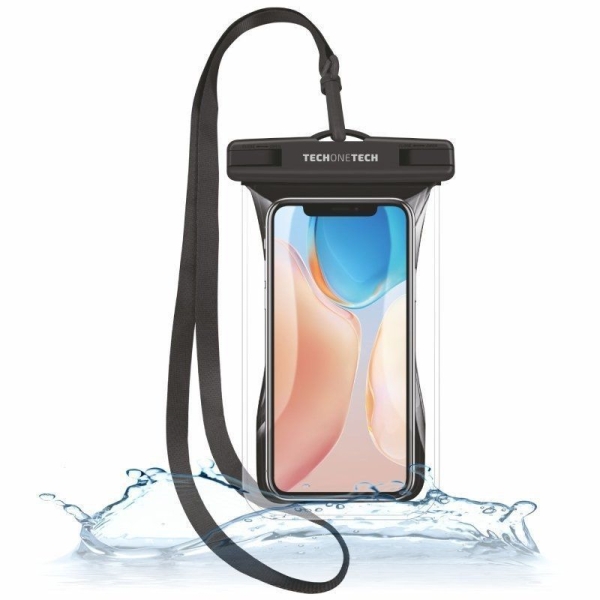 Funda para Smartphone TECH ONE TECH TEC2855 - Flotante Impermeable · IPX8 · Hasta 7.5" · Transparente