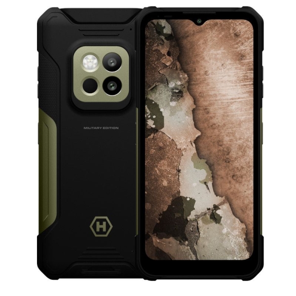 Smartphone Rugged HAMMER Construction 2 -  5G · NFC · MediaTek Dimensity 6300 · 6.58" FHD+ · 8+8GB · 256GB · Android 14 · Negro/Verde