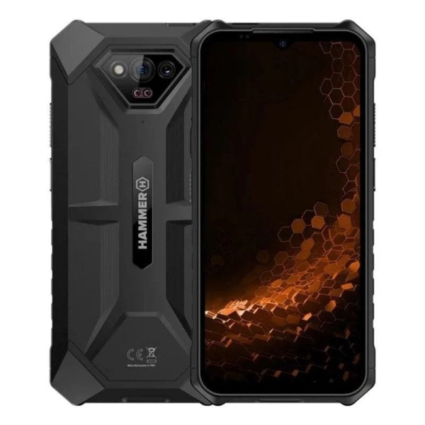 Smartphone Rugged HAMMER Iron V -  NFC · MediaTek Helio G36 · 6.5" IPS · 6GB · 64GB · Android 14 · Negro