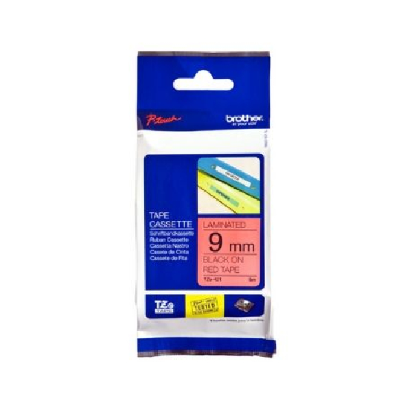 Cinta Original Brother Laminada Roja  Negra TZE421