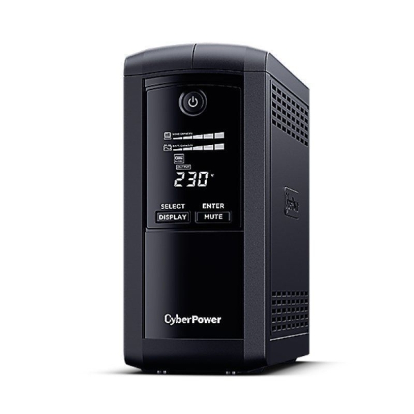 SAI Línea Interactiva CYBERPOWER VP1000ELCD - 550W · 4xSchuko · Negro