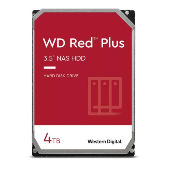 Disco Duro Interno HDD WB Red Plus WD40EFPX - 4TB · SATA III · 3.5" · Caché 256MB