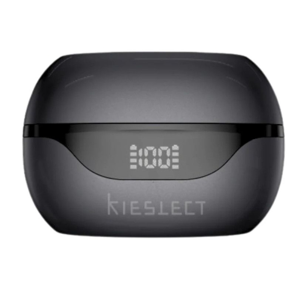 Auriculares Inalámbricos KIESLECT Earbuds Open - BT · Microfono · Estuche de Carga · Negro