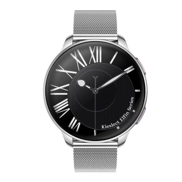 Smartwatch KIESLECT Elfin-World's Thinnest Women's - 1.32" AMOLED · Bat. 280mAh · GPS · Metal Gris/Silicona Lila