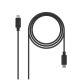 Cable USB 2.0 3A USB Tipo C/M a USB Tipo C/M - 2 m · Negro