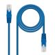 Cable de Red Latiguillo RJ45 Cat 6 UTP - 0.5 m · Azul