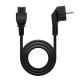 Cable de Alimentación Trébol CEE7-M a C5-H - 1.5 m · Negro