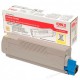 Toner original 43324421 oki amarillo