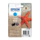 Cartucho original Epson 603 Cian - C13T03U24010