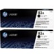 Pack 2 Toner Original HP 83A Negro - CF283AD